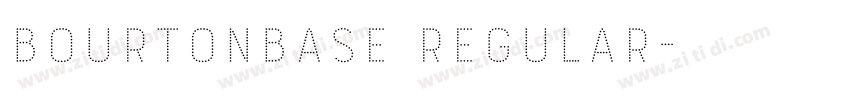 BourtonBase Regular字体转换